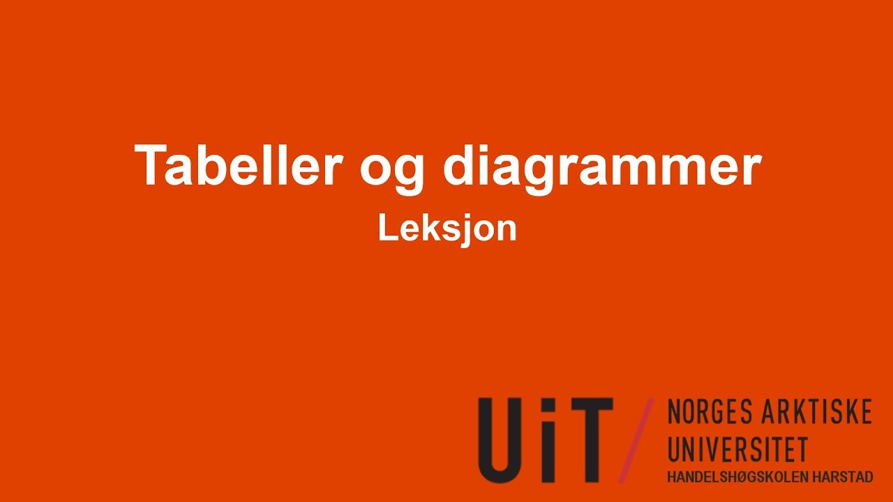 Beskrivende statistikk - Tabeller og diagrammer (frekvenstabell, søylediagram, histogram, ...)