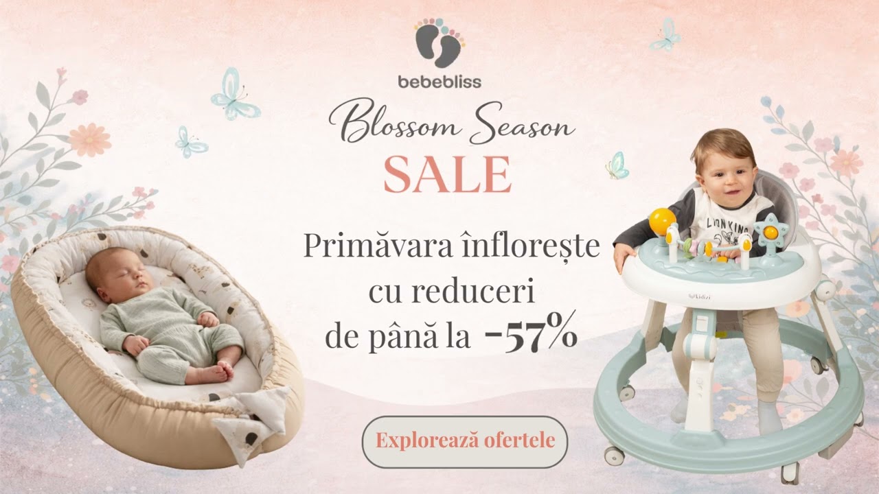 Blossom Season Sale la BebeBliss.ro  – Pana la -57% pana la final de martie