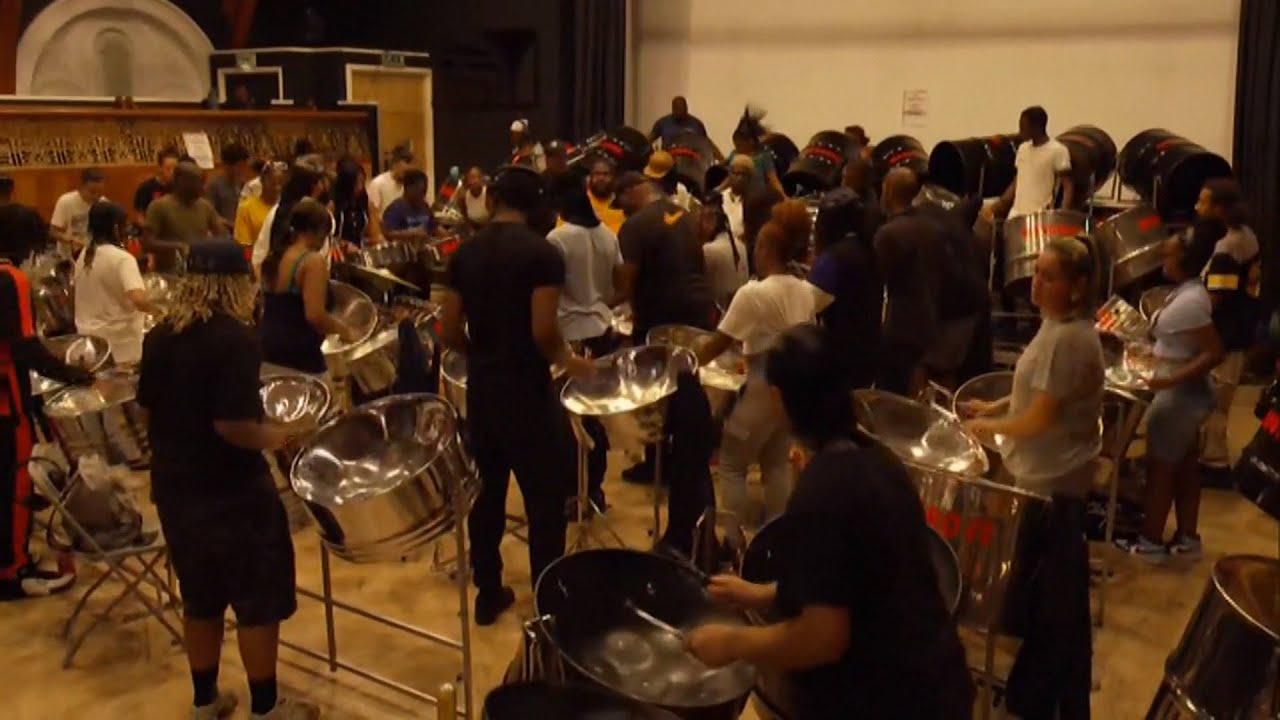 Steel Band competition ahead of this year's which will be during the Notting Hill Carnival (UK)