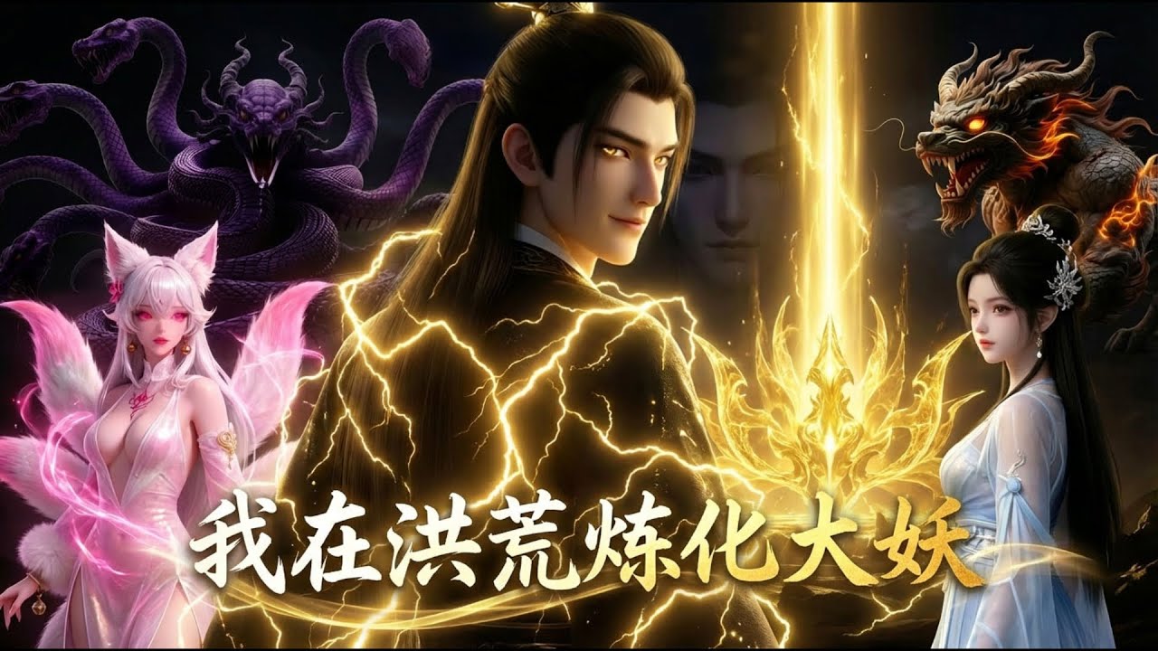 【FULL】我在洪荒煉化大妖🔥穿越洪荒，人族勢微？我左手系統右手煉妖爐！大妖不臣服？直接煉成源金換神器。一人鎮萬族，從此在洪荒殺出一條無敵路！