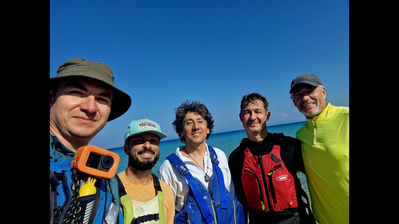 Halkidiki Kassandra Greece - circumnavigation by kayak Oct 2025