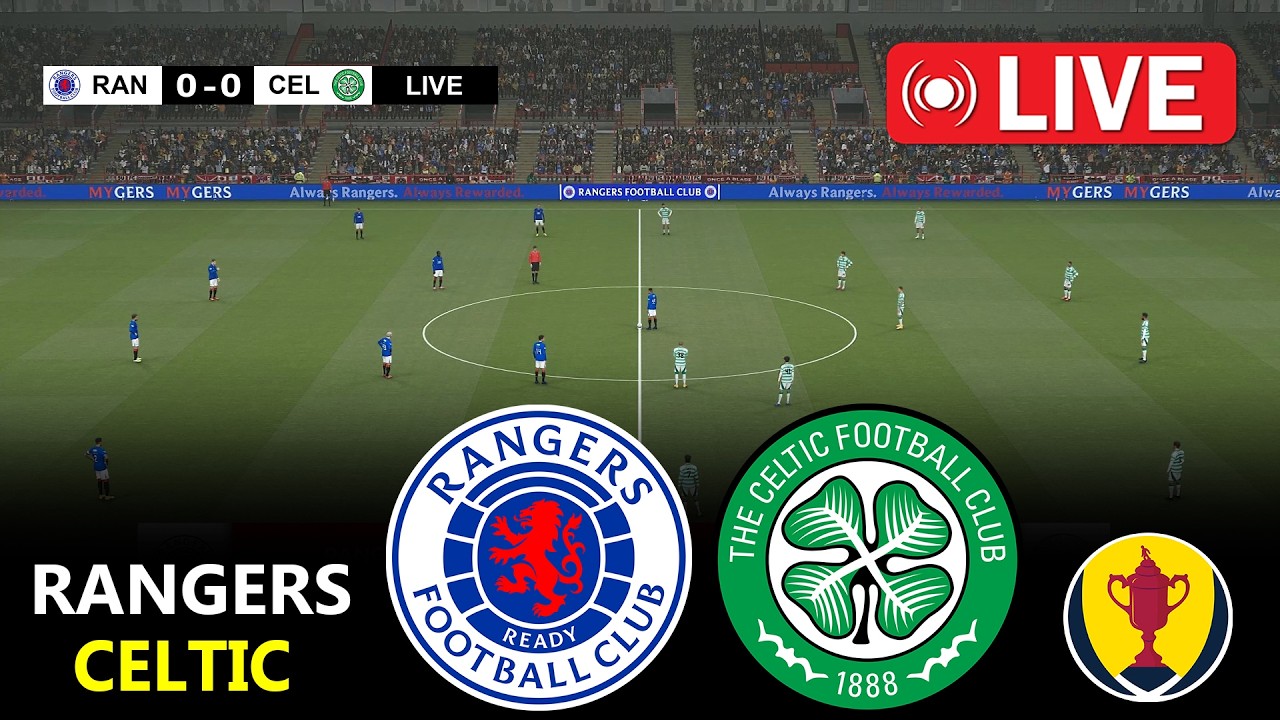 🔴LIVE : Rangers vs Celtic | Scottish Cup 2026 | Full Match Streaming | PES 21 Simulation Gameplay