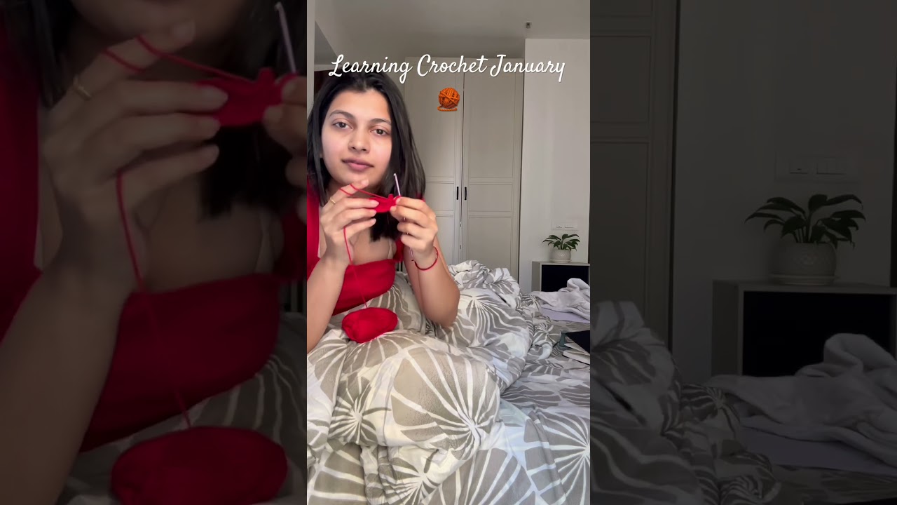 Learning how to Crochet from Youtube 