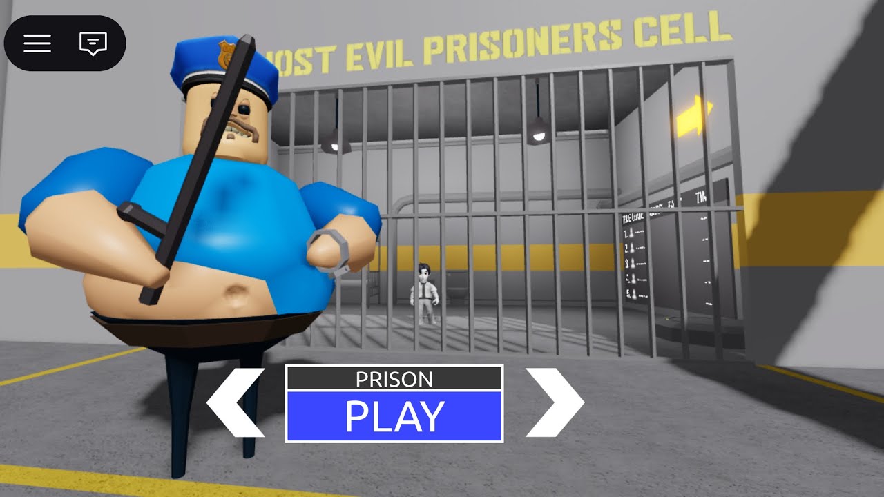 😳 Escape from prison from a crazy cop in the Roblox game Barry's Prison Run!