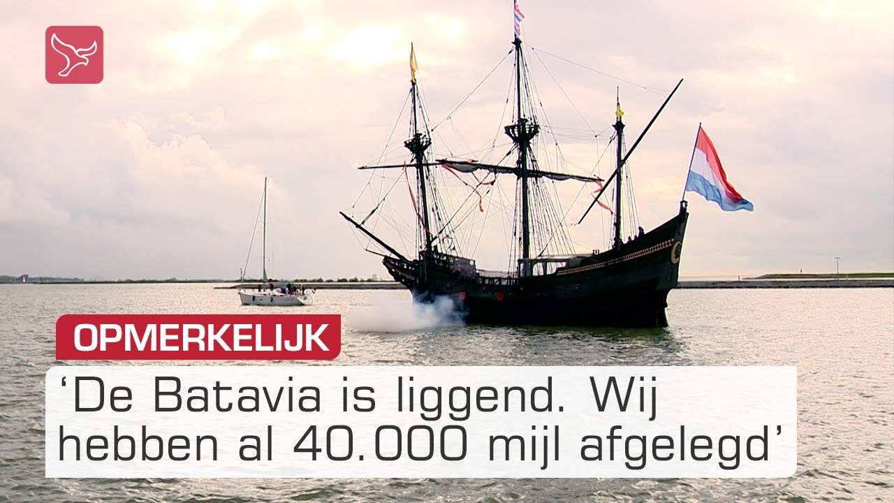VOC-replicaschip Batavia heeft tijdelijk bezoek | Omroep Flevoland