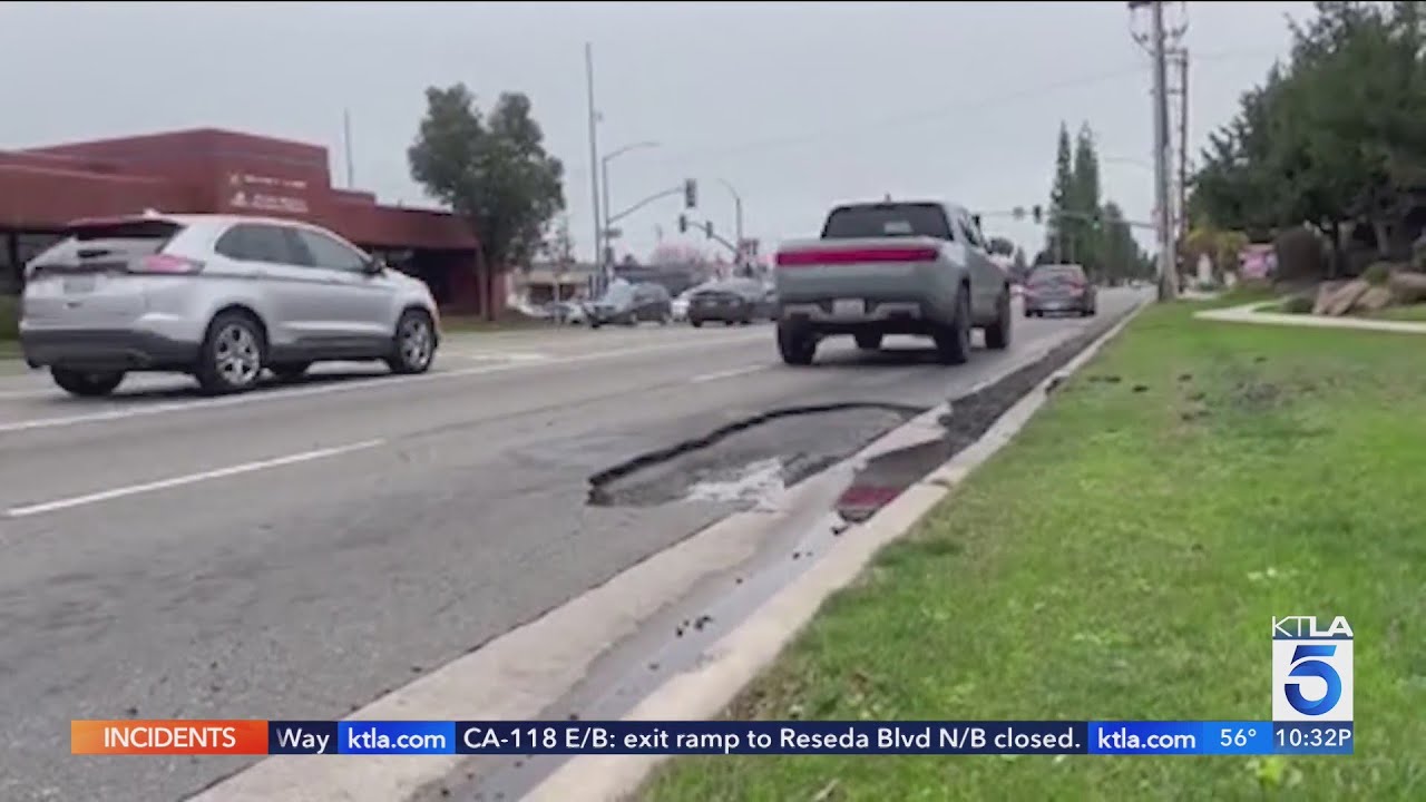 Potholes again causing problems for drivers across Southern California