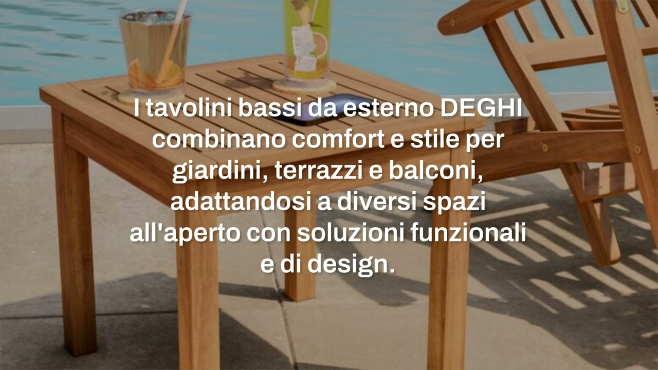 Dove posizionare il tavolino basso in giardino e terrazzo: idee e modelli DEGHI di tendenza