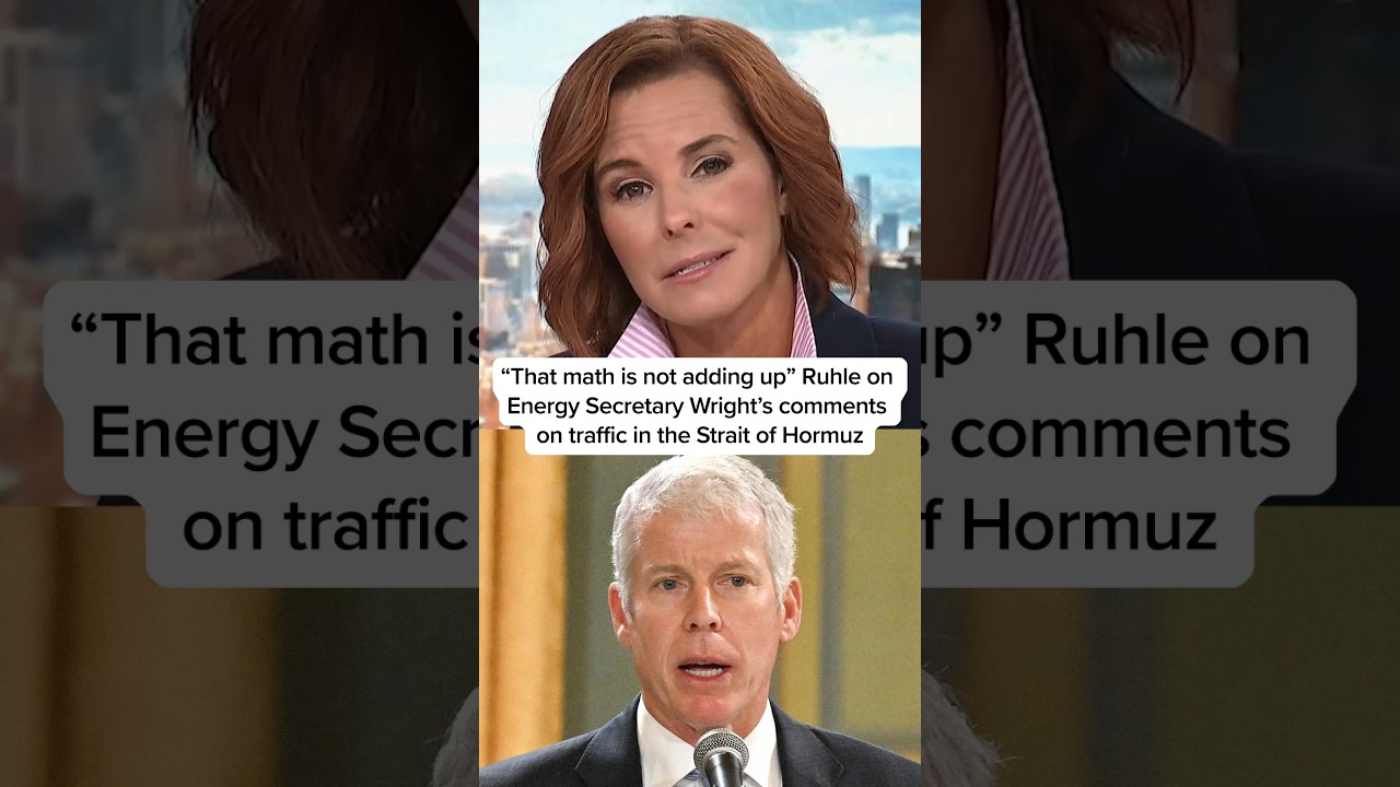 'That math is not adding up': Ruhle on Secy. Wright's comments on traffic in the Strait of Hormuz