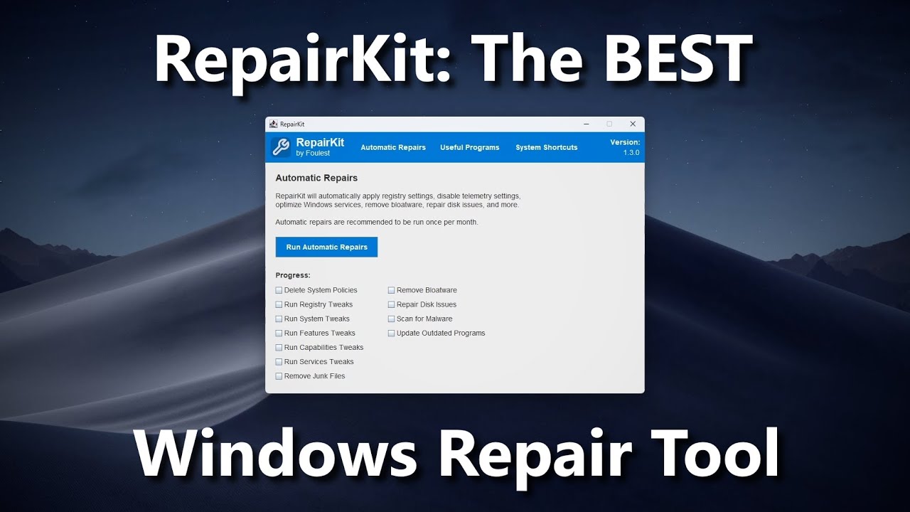 RepairKit: The BEST Windows Repair Tool