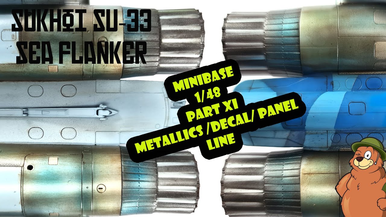 Minibase 1/48 Su-33 Flanker-D Part XI Metallics, Decals and Panel Lining