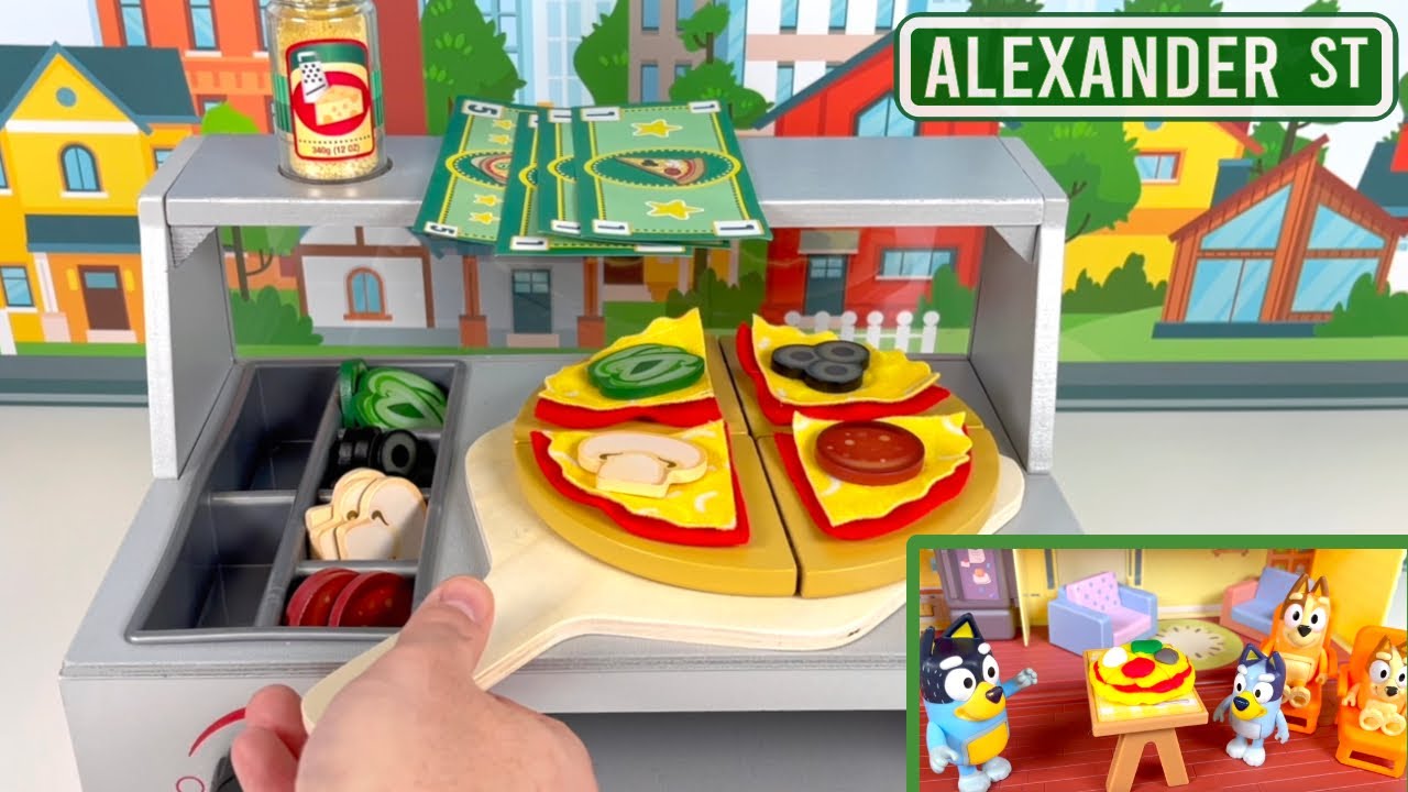 Toy Pizza, Pretend Play | Toddler Videos, Montessori Toys, Bluey Toys | Pre-K, Melissa and Doug