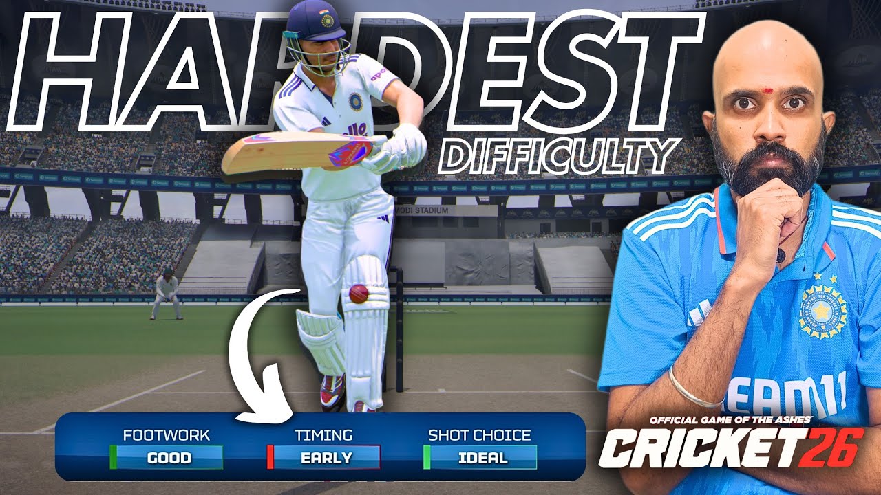 Why You Shouldn't Be Playing on DEFAULT HARDEST Difficulty in CRICKET 26?