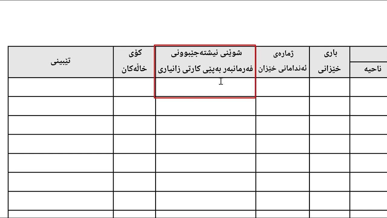 چۆنیەتی پڕکردنەوەی فۆرمی وەرگرتنی زەوی بۆ فەرمانبەران
