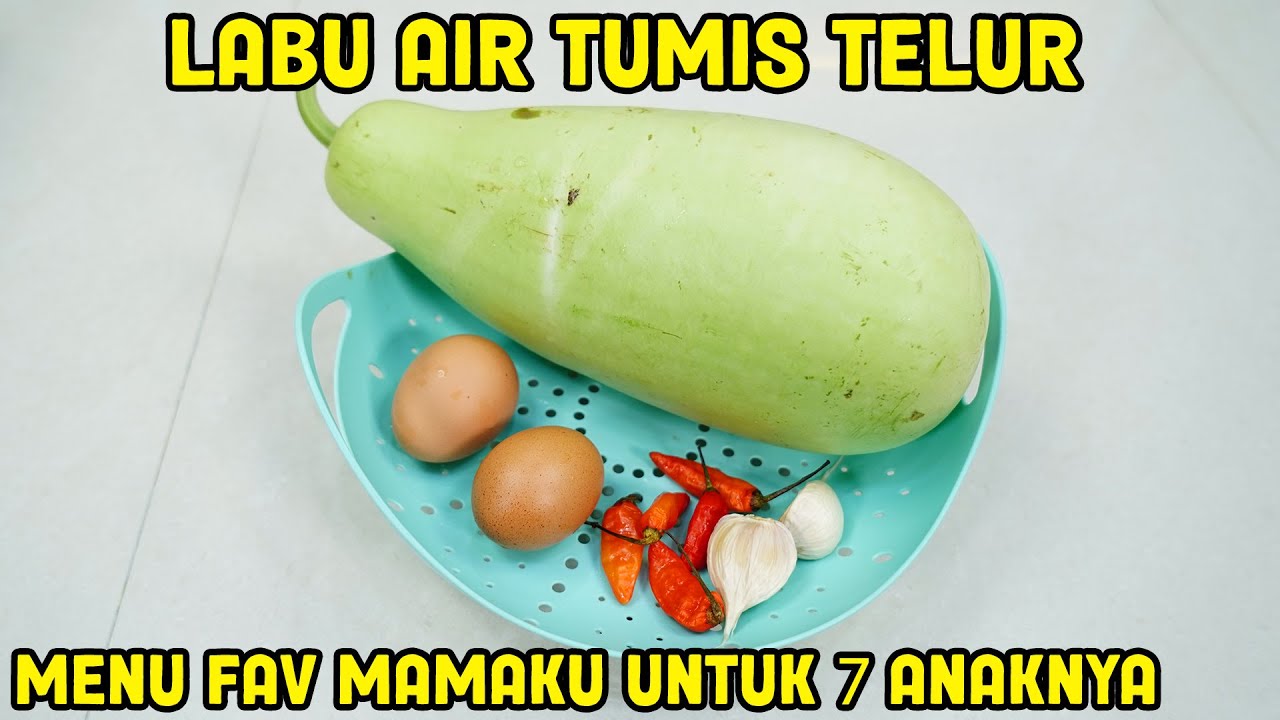 Labu Air Tumis Telur Menu Favorite Mamaku  Untuk 7 Anaknya