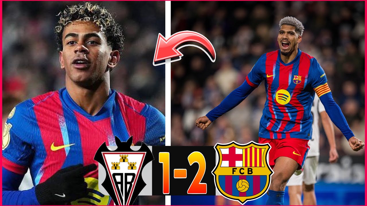 BARÇA 2-1 ALBACETE LAMINE YAMAL ENCORE CLINIQUE ! ARAUJO BUTEUR - EN 1/2 FINALE !
