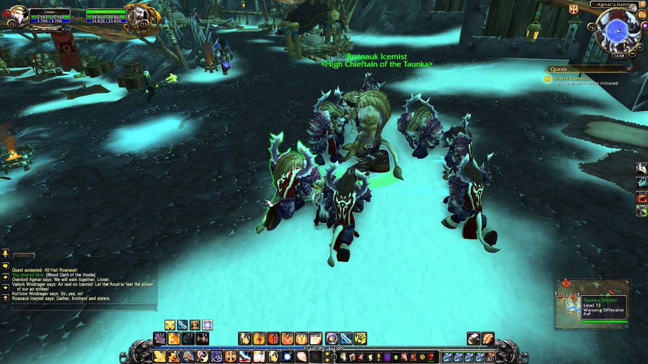 All Hail Roanauk Quest Playthrough - Dragonblight