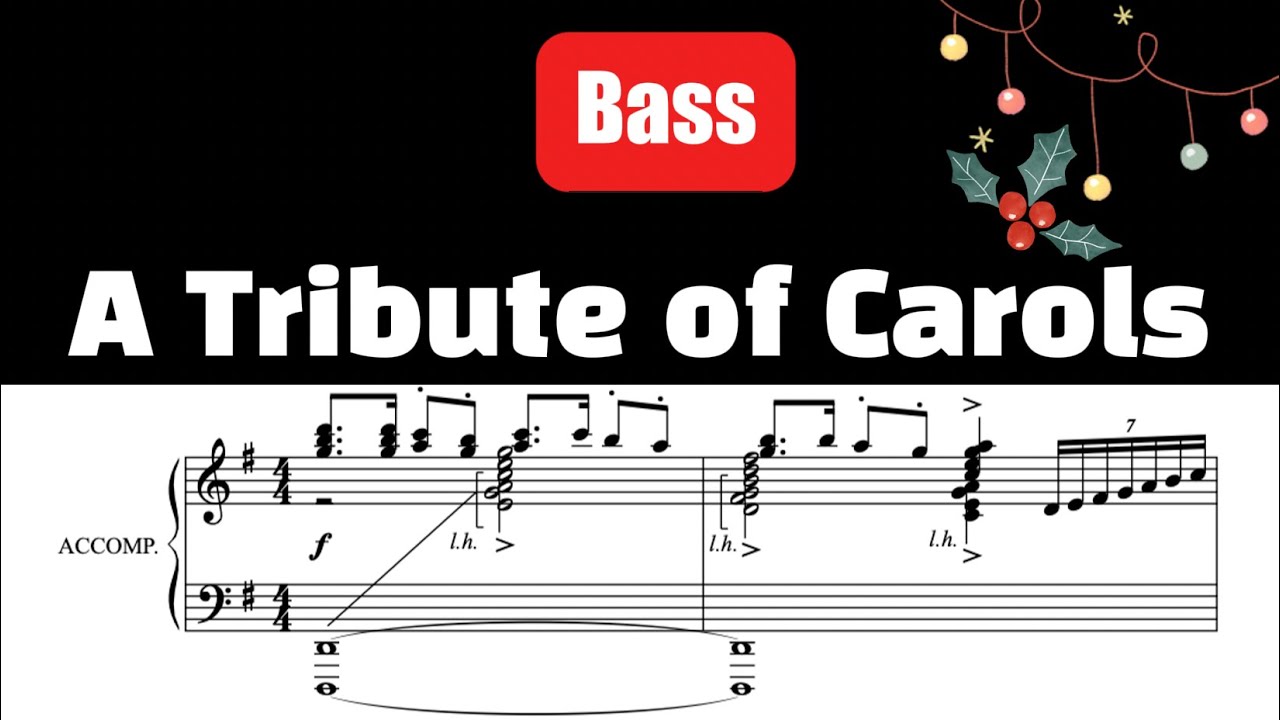 A Tribute of Carols - arr. Heather Sorenson | Bass