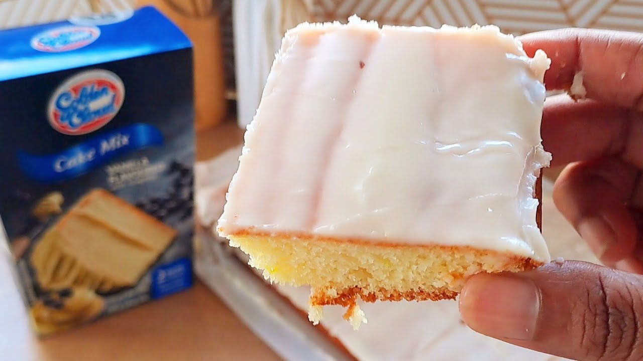 HOW TO BAKE A GLODEN CLOUD CAKE MIX CAKE | VANILLA CAKE MIX 