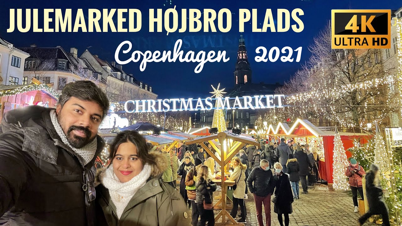 Copenhagen Christmas Markets 2021 | Julemarked Højbro Plads [4K]