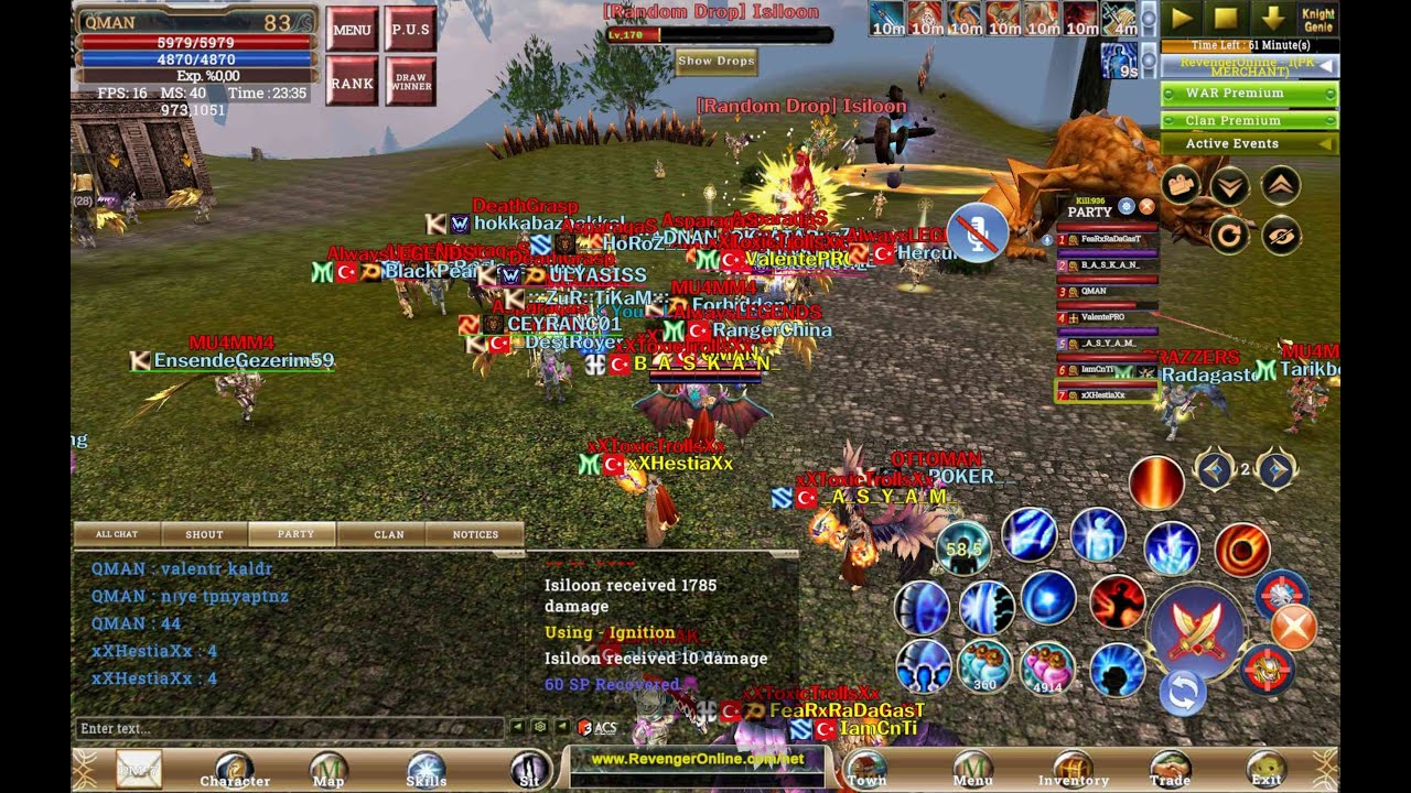 REVENGER ONLİNE AKŞAM KUŞAĞI CSW #GAME #KO #KNİGHTONLİNE #FARM #MMORPG