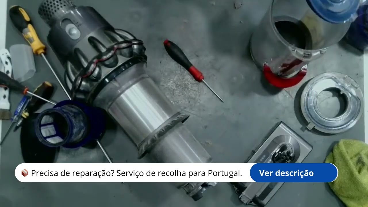 Bateria fraca no seu Dyson SV12? 🔋 Mudança de bateria e tapa