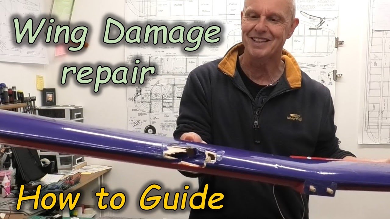 How To: Damaged Wing Repair - GP Trainer 60 takes a knock!!