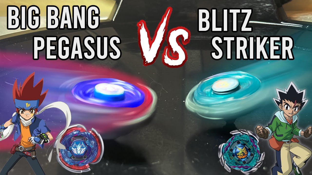 METAL WINGS vs METAL HORNS! Big Bang Pegasus F:D vs Blitz Striker 100RSF. Beyblade Metal Fight
