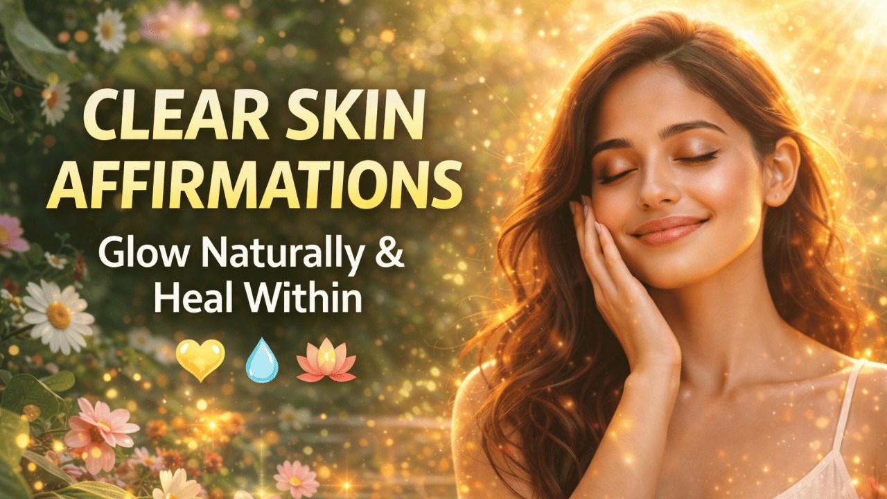 Glowing Skin Healing | Daily Affirmations for Clear Skin & Radiant Glow | Stress Free Beauty
