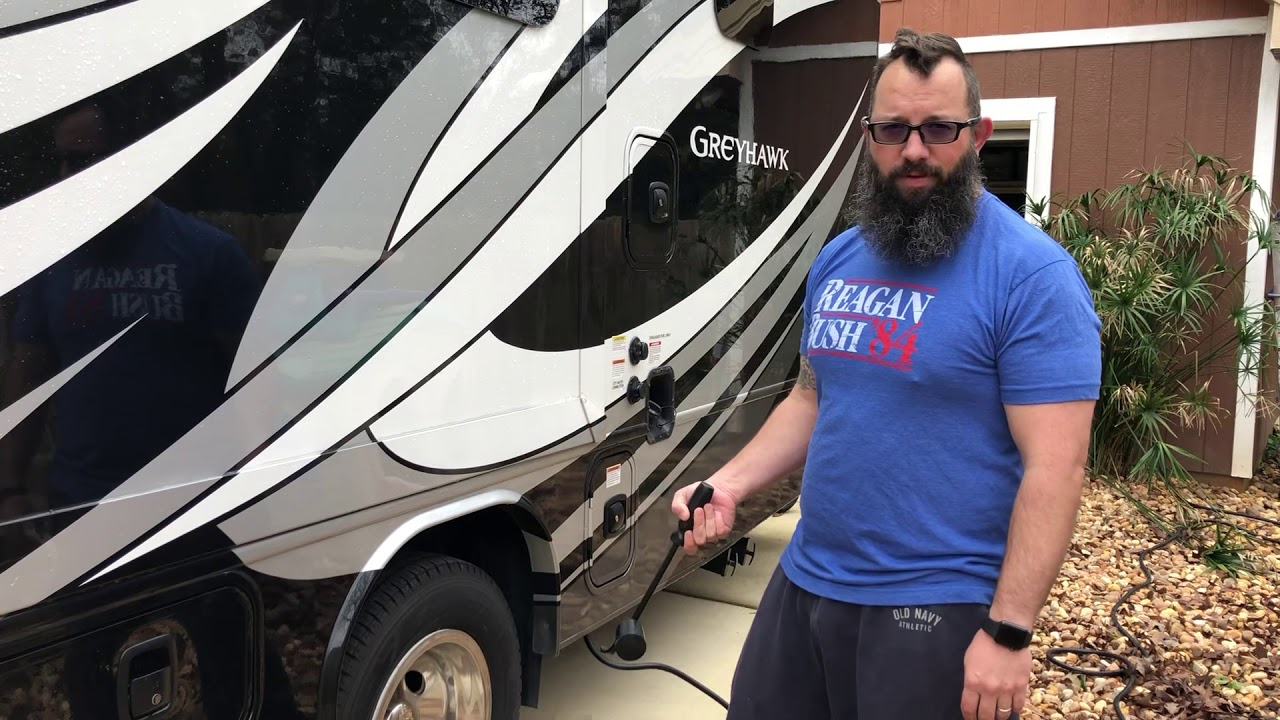 Class C RV rear tire pressure check