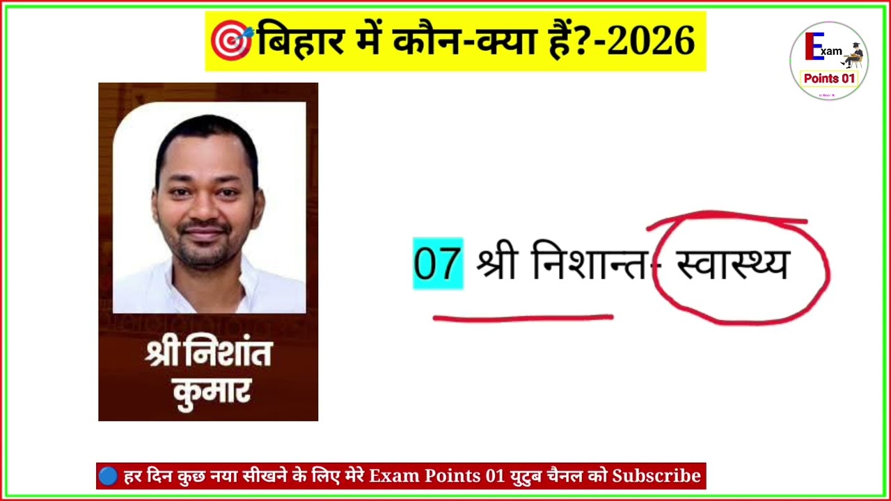 🎯 Bihar Cabinet Ministers list 2026 #biharpolitics #currentaffairs 