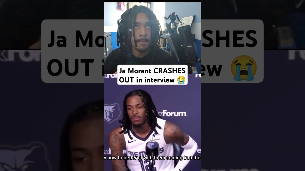Ja Morant CRASHES OUT in interview 😭