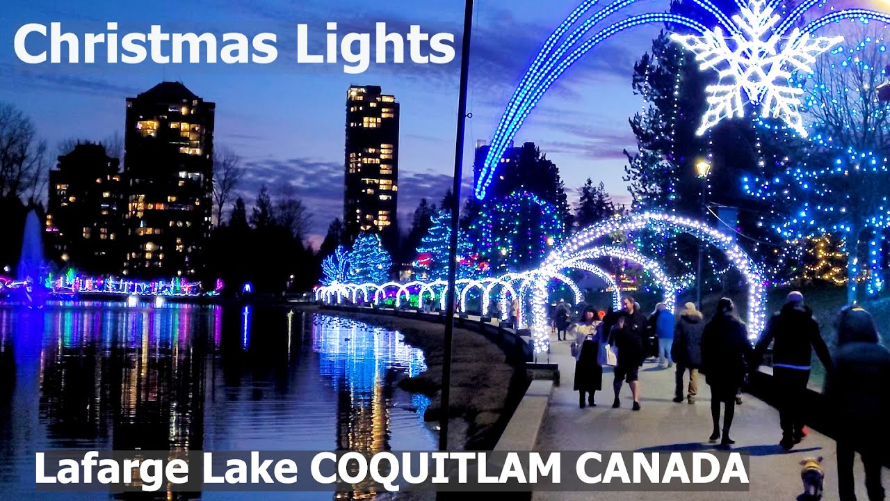 4K Christmas Lights Display 2023 at Lafarge Lake Coquitlam BC - Explore Metro Vancouver Canada
