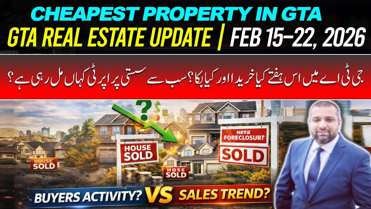 Feb 15–22, 2026 GTA Real Estate Update 🇨🇦 | Where Is the Cheapest Property in GTA?