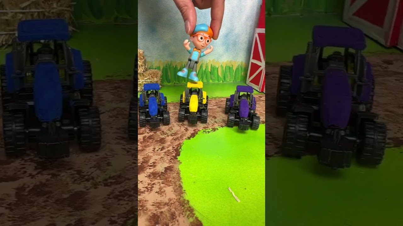 Would YOU Play On Blippi's TRACTOR FARM? 🚜🌾 | #shorts #blippi #farmtoys #tractor #funforkids