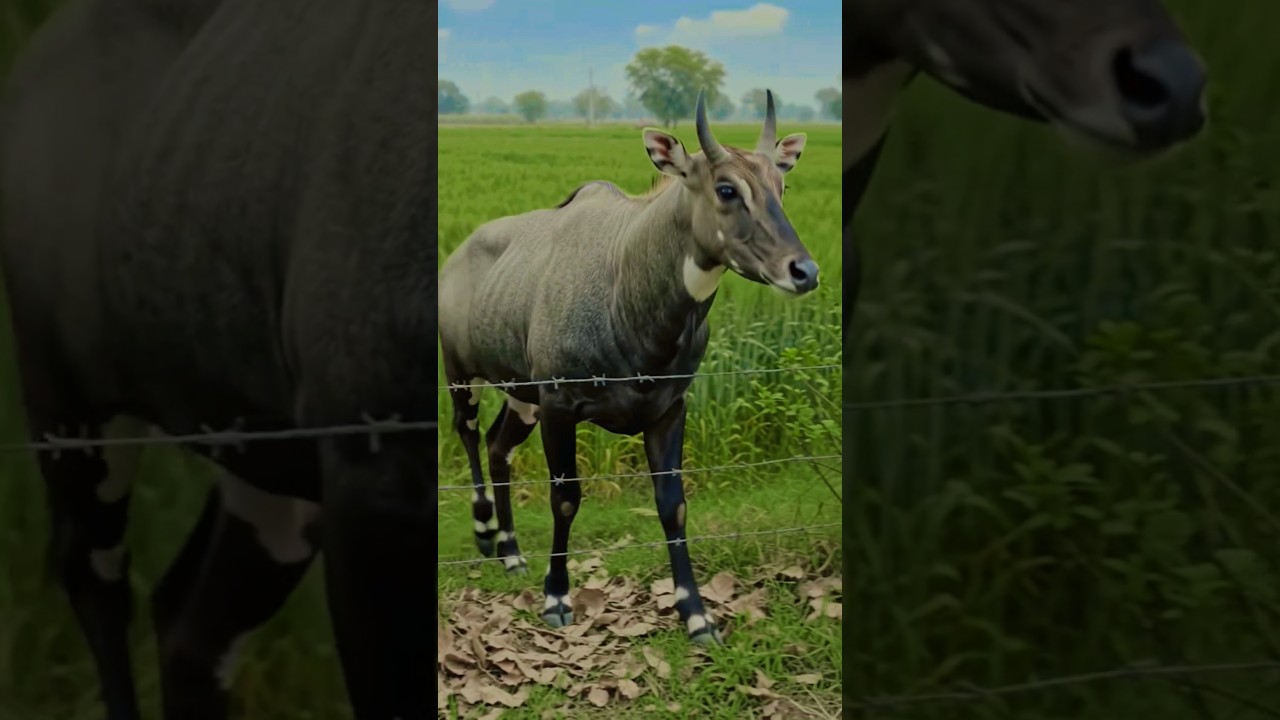 Nilgai Entered the Farm&hellip; But This Smart Sensor Made It Run Away! 🦌🚨 #shorts#shortsfeed #viral