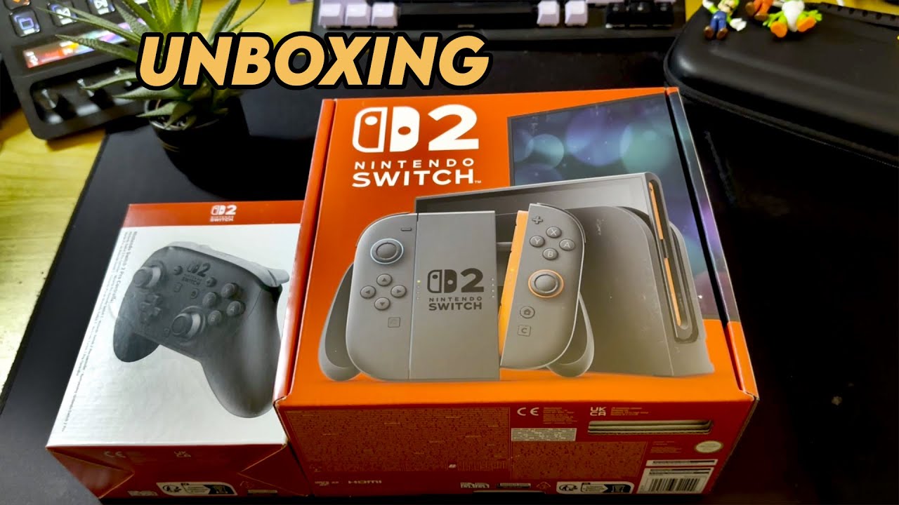 Rozpakowanie (UNBOXING) Nintendo Switch 2 i Nintendo Switch 2 Pro Controller