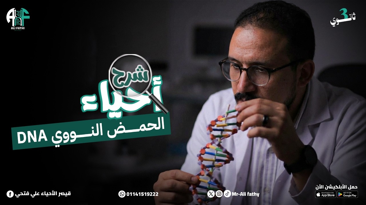 28) شر ح المحاضرة  الثامنةوالعشرين (تركيب الحمض النووي DNA)