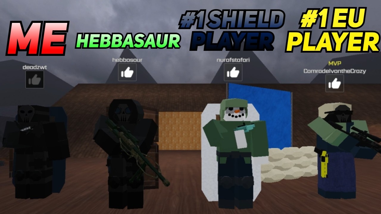 I Played with the #1 SHIELD PLAYER and the #1 EU PLAYER in Roblox Operation One!