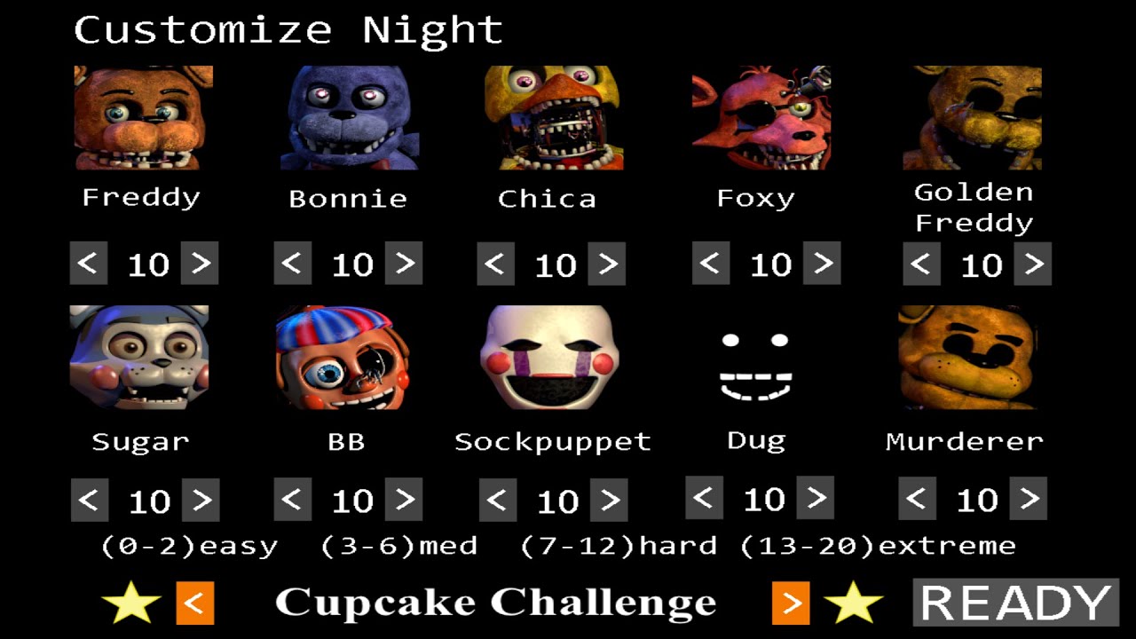 FNAF 3 2014 (TRTF 1 Remake): Cupcake Challenge (Victory Run)