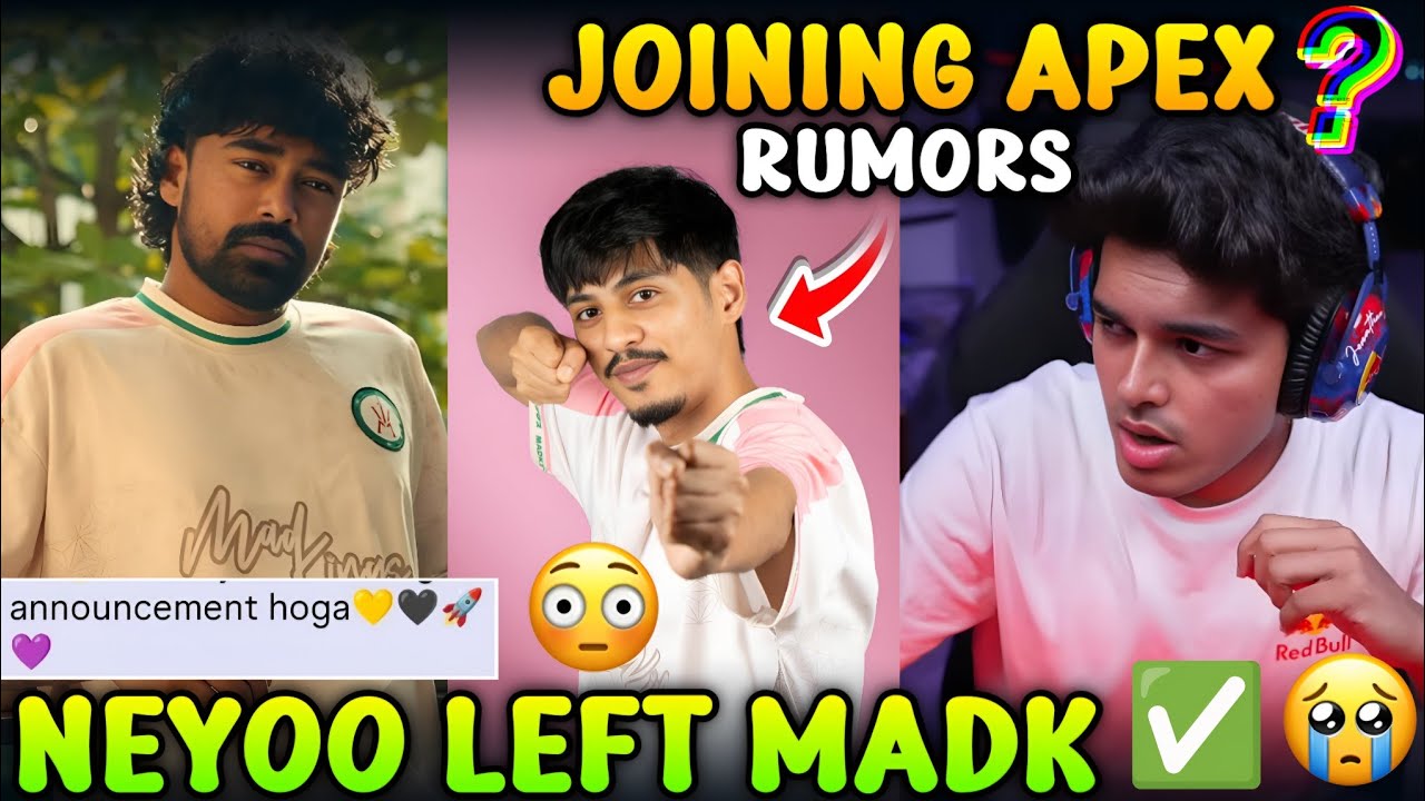 NEYOO LEFT MADKINGS 😳 JOINING APEX GAMING? 🖤 OR S8UL 🚀 SHADOW OG LEFT MADKINGS RUMORS 🤔 CLUTCHGOD