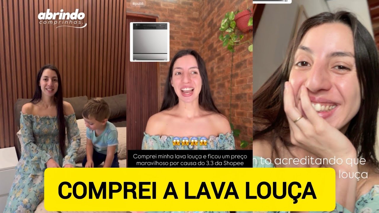 SARA KELLEN NÃO TÁ ACREDITANDO QUE COMPROU UMA LAVA LOUÇA 