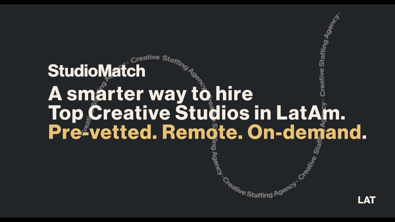 Studio Match - the place where worldwide Agencies find remote Creative Studios at affordable rates.