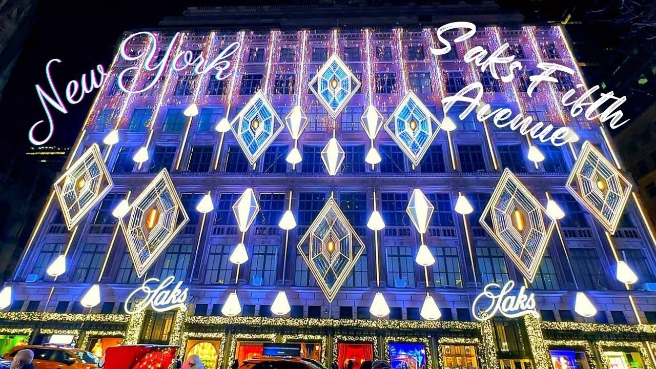 Saks Fifth Avenue Light Show & Holiday Windows 2025