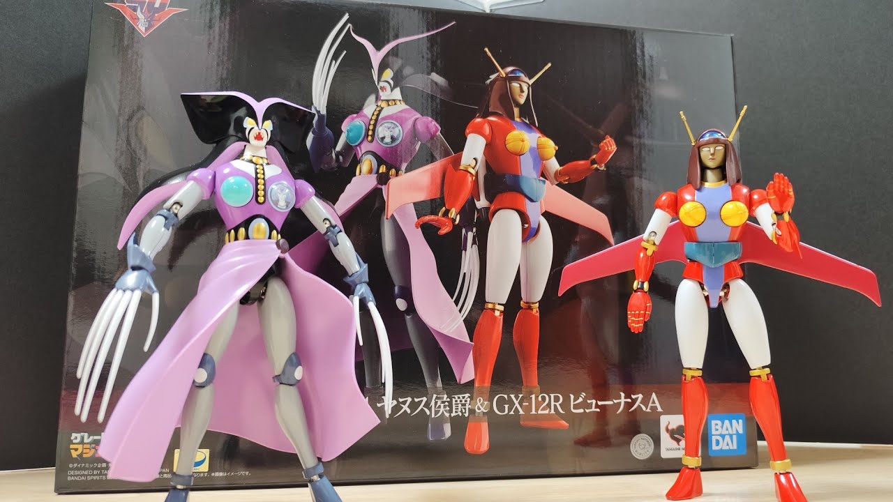 レビュー TAMASHII NATIONS 超合金魂 グレートマジンガー GX-114 ヤヌス侯爵 & GX-12R ビューナスA Bandai Marquis Janus & Venus