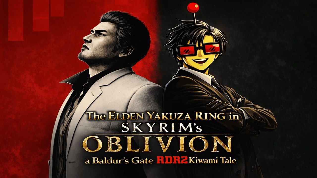 The Elden Yakuza Ring in Skyrim's Oblivion a Baldur's Gate RDR2 Kiwami 3 #gaming