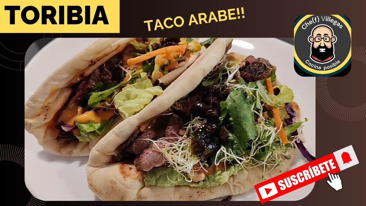 TORIBIA taco árabe de arrachera