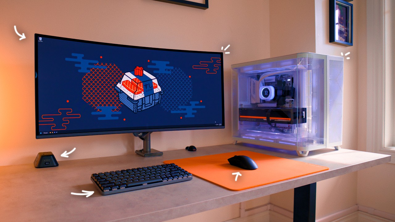 Самый аккуратный игровой ПК, который я когда-либо собирал... RTX 5090 + RGB OLED