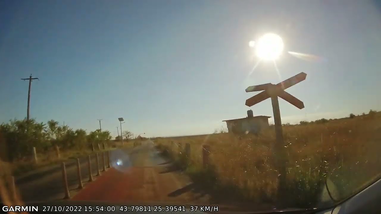 DRIVE #2129: Alexandria-Zimnicea (Romania) (timelapse 4x) *Read Description*