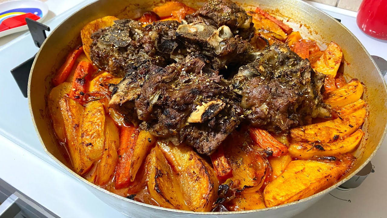 Patate me perime dhe mish vici ne furre receta e vjeter!!