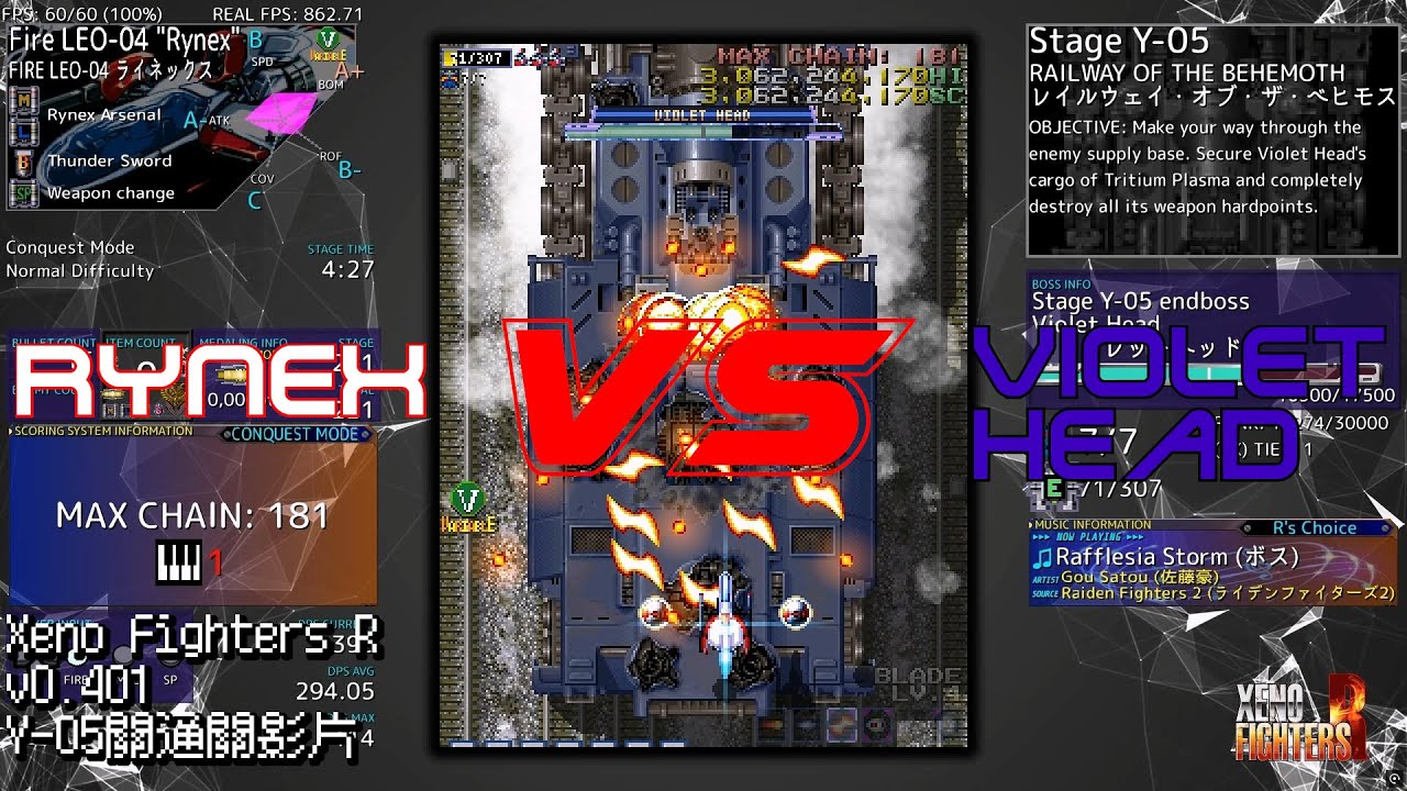 Xeno Fighters R v0.401 Y-05關通關影片